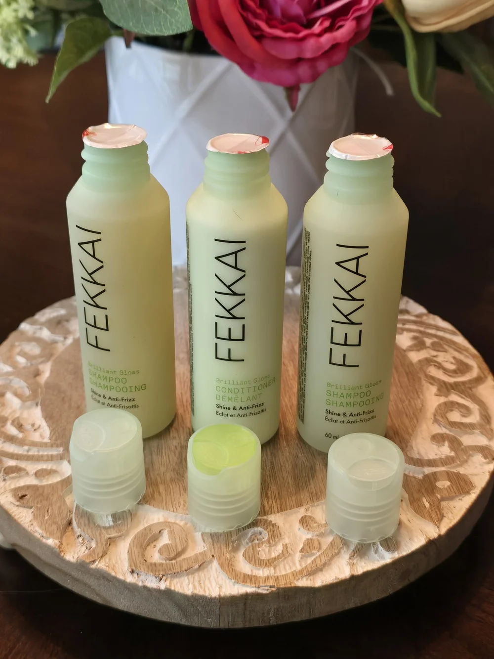 FEKKAI Brilliant Gloss 2 Shampoos & 1 Conditioner. Price Is For All 3 Bottles